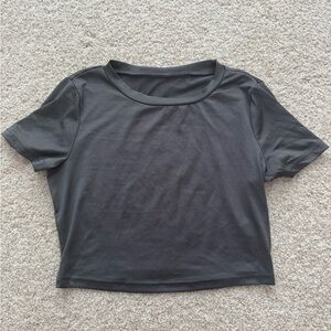 SHEIN Charcoal Short Sleeve Tee